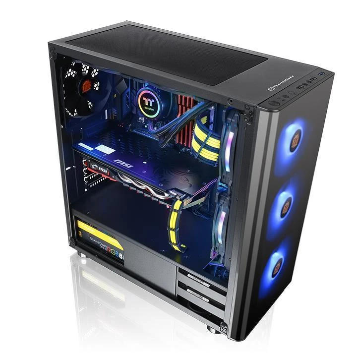 Thermaltake V200 TG RGB Edition dėklas (CA-1K8-00M1WN-01)