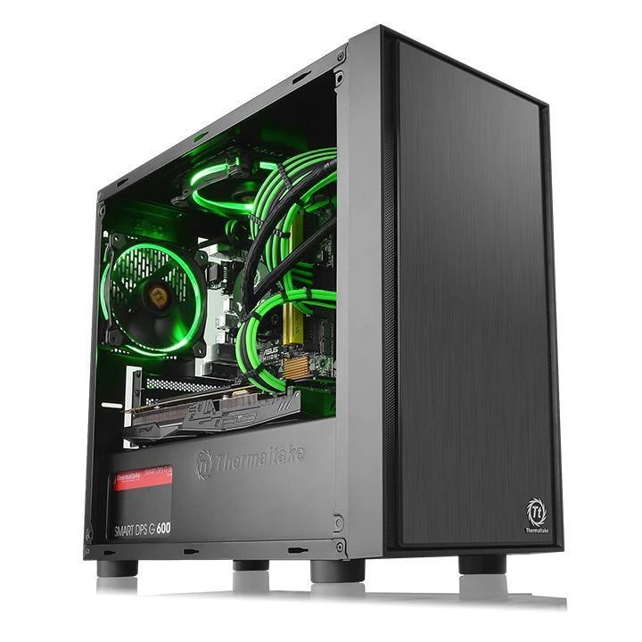 Housing Thermaltake Versa H17 Window CA-1J1-00S1WN-00 (Micro ATX, Mini ATX, juodos spalvos)