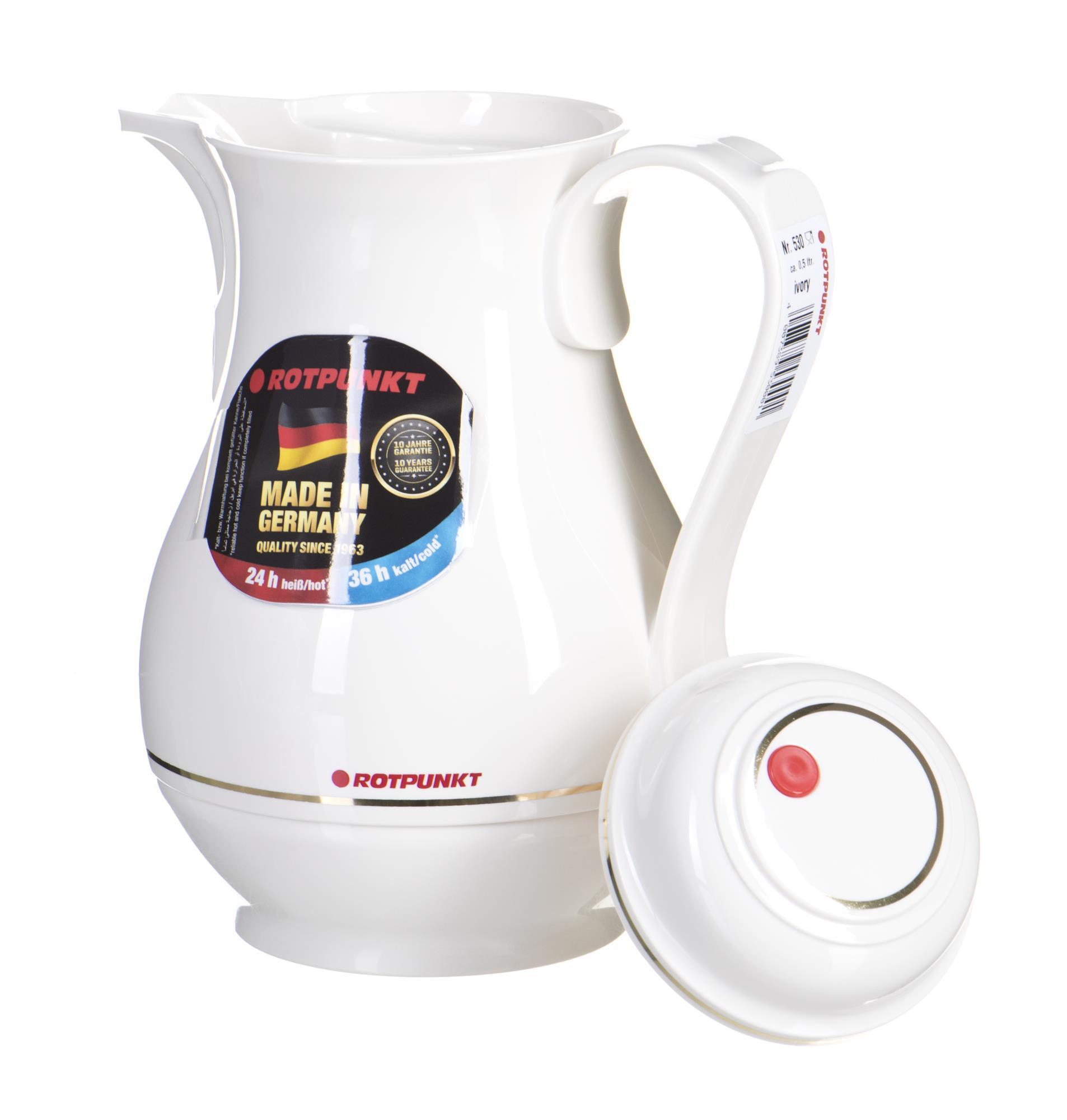 ROTPUNKT 530-01-00-0 vacuum flask 0.5 L Ivory