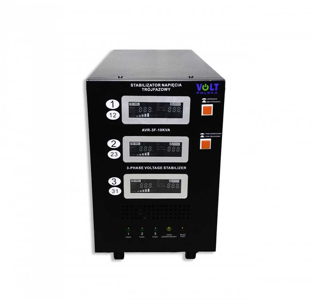 Trifazis įtampos stabilizatorius Volt Polska AVR PRO 10000VA