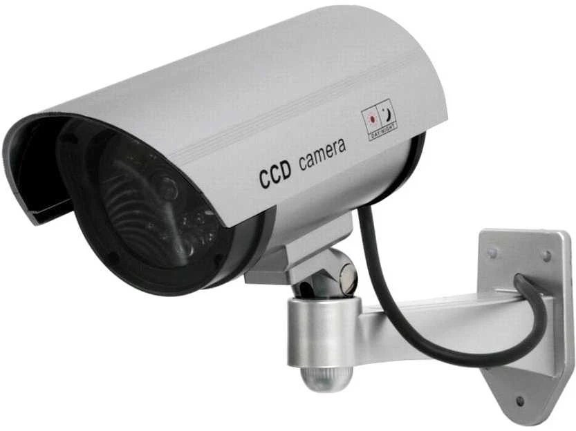 Atrapa MACLEAN IR1100 S CE IR1100S apsaugos kamera Dummy IR LED sidabrinis