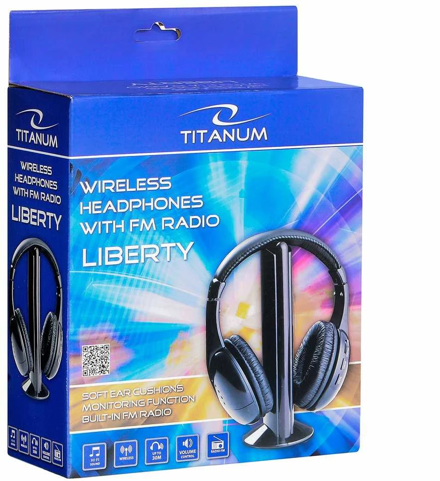 Belaidės Ausinės su FM Radijo Imtuvu Esperanza TITANUM TH110 LIBERTY