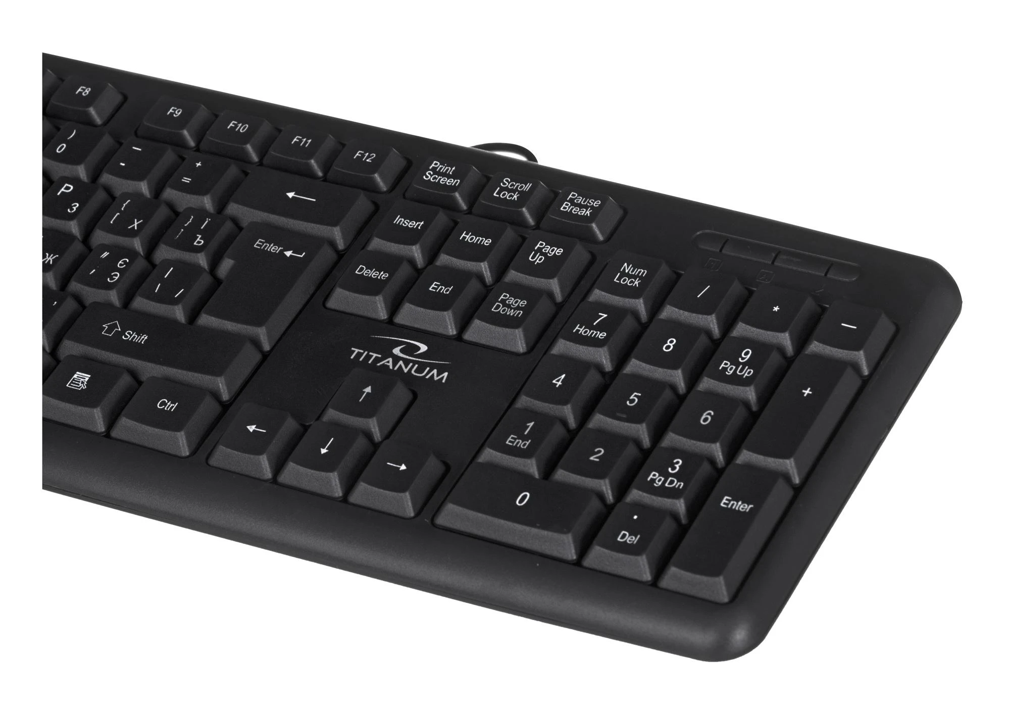 TITANUM TK106 klaviatūra su pele USB Juodas