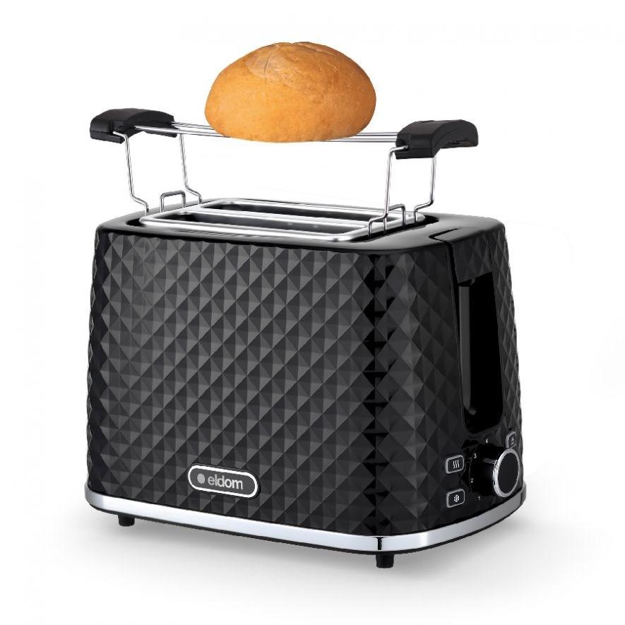 Skrudintuvas TO280C ELDOM Toaster TOSTI, bun rack, defrost system, juodas