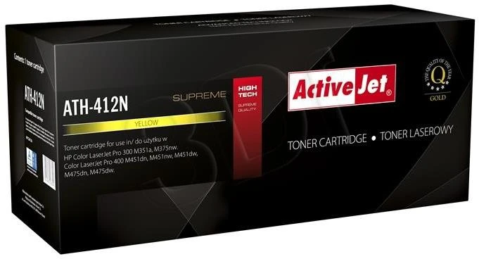 Toneris ActiveJet ATH-412N | Geltona | 2600 psl. | HP CE412A (305A)