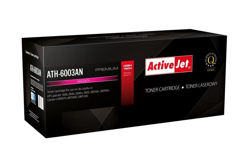Toneris ActiveJet ATH-6003AN | Rausvai raudona | 2000 psl | Remanuf. + naujas OPC | HP Q600