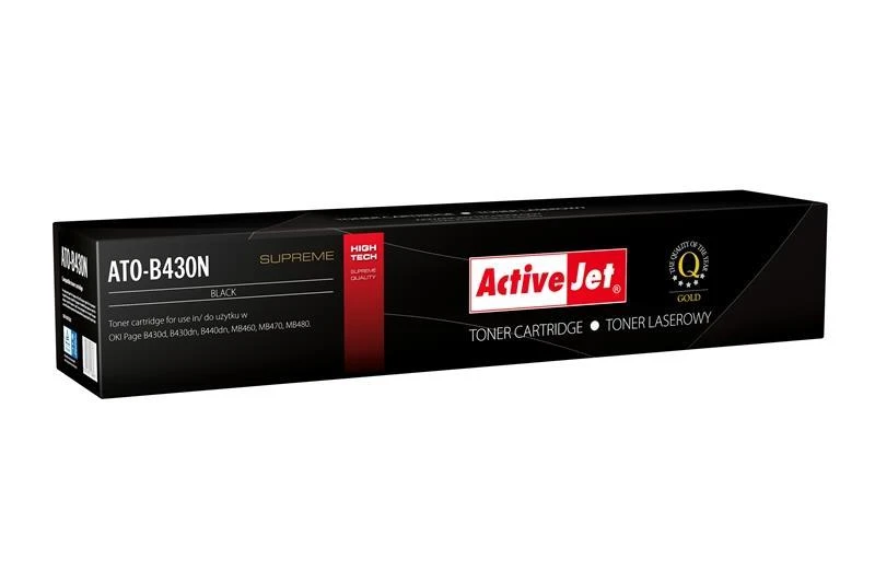 Toneris - Activejet ATO-B430N suderinamas su OKI 43979202, 7000 puslapių, juodas
