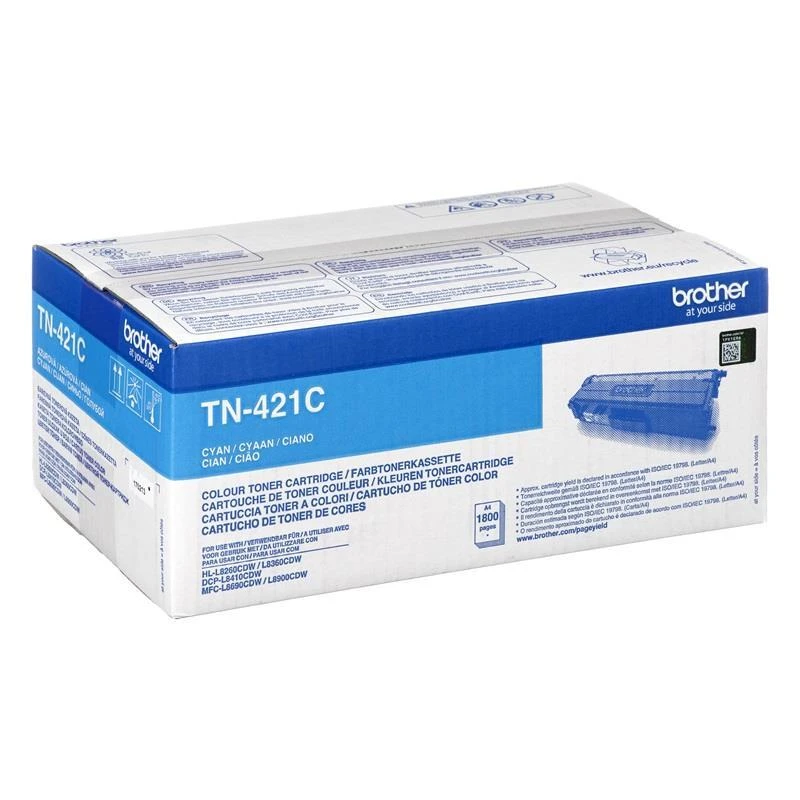 BROTHER TN-421C CYAN TONER, 1,800P