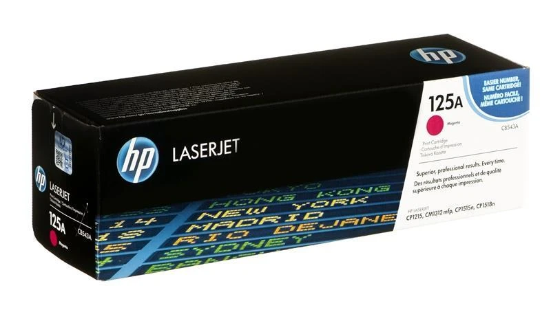 Hewlett Packard (HP) HP 125A Magenta Toneris Cartridge, 1400 puslapių, Color LaserJet CP1210, CP1510, CM1312