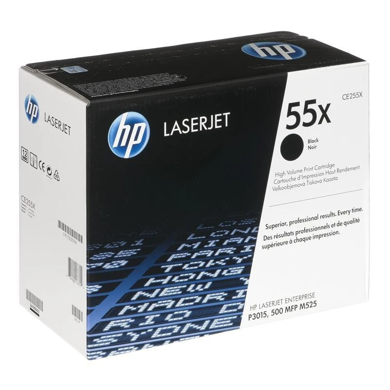 „Hewlett Packard“ (HP) „HP Toneris Juodas 55X“, skirtas P3015 LaserJet (12 500 puslapių)