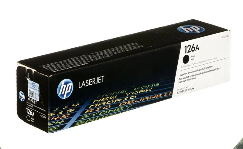 Hewlett Packard (HP) HP 126A Juodas Tonerio Kasetė, 1200 Puslapių, Tinka HP Color LaserJet CP1025, Pro100, Pro200, M275 Serijoms
