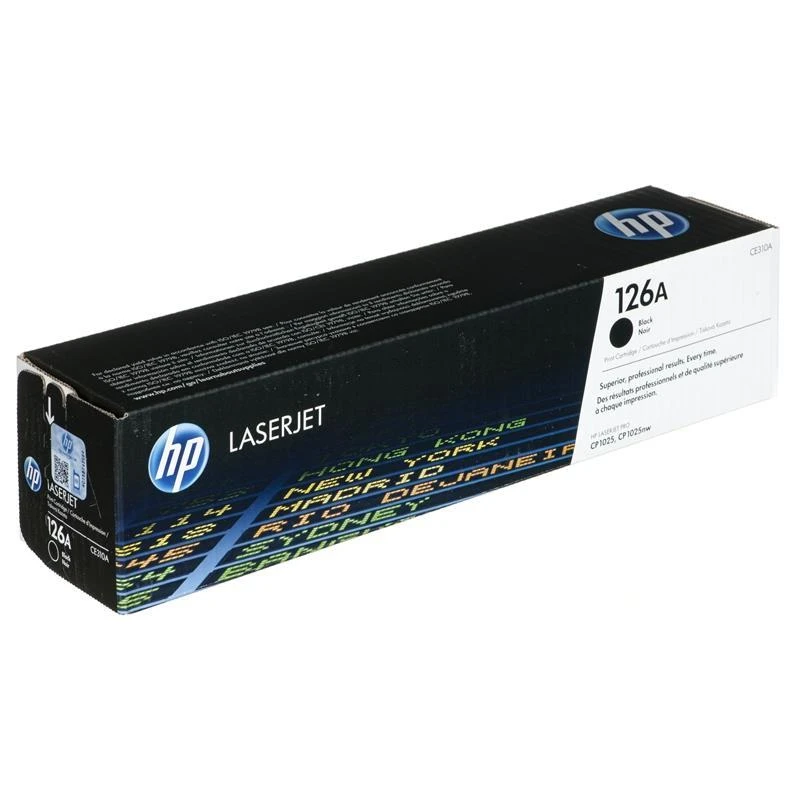 Hewlett Packard (HP) HP 126A Juodas Tonerio Kasetė, 1200 Puslapių, Tinka HP Color LaserJet CP1025, Pro100, Pro200, M275 Serijoms