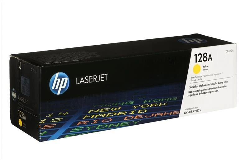 Hewlett Packard (HP) HP 128A, skirtas Color LaserJet CM1415 / CP1525 serijai Toneris Geltona (1 300 puslapių)