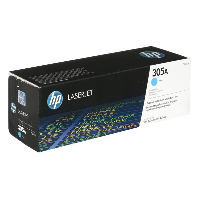 Hewlett Packard (HP) HP 305A žydra tonerio kasetė, 2600 puslapių, skirta HP Color LaserJet Pro M375NW, Pro M475DN, M451dn spausdintuvams