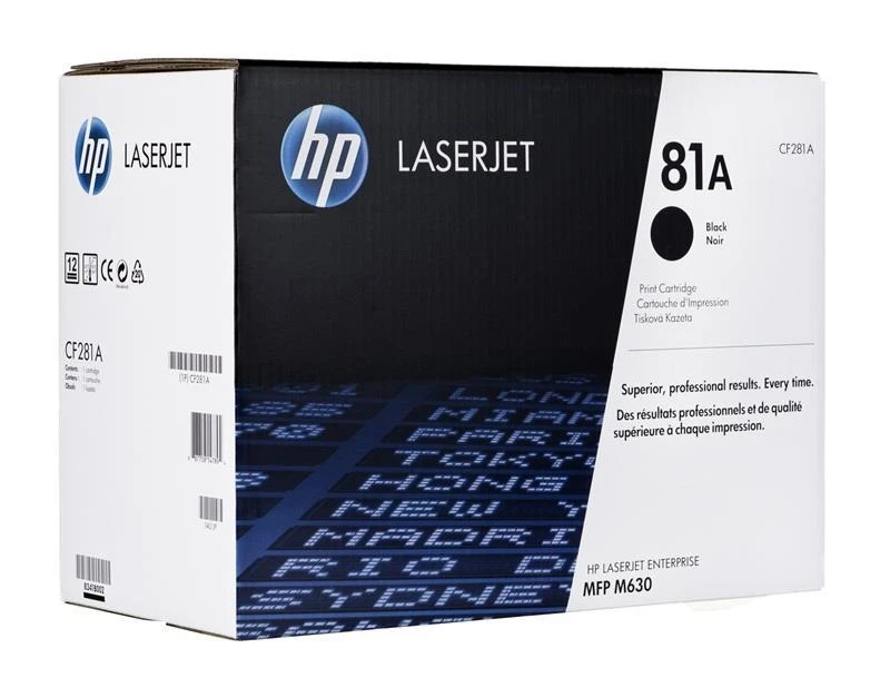 Hewlett Packard (HP) HP 81A Juodas Original LaserJet M604/M605/M606 Toneris Cartridge (~10,500 pages)