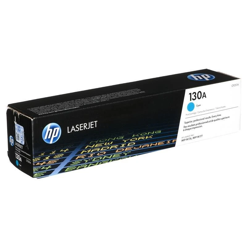 „Hewlett Packard“ (HP) „HP 130A Cyan Toneris“ kasetė, 1000 puslapių, skirta LaserJet Pro M176, M177 serijai