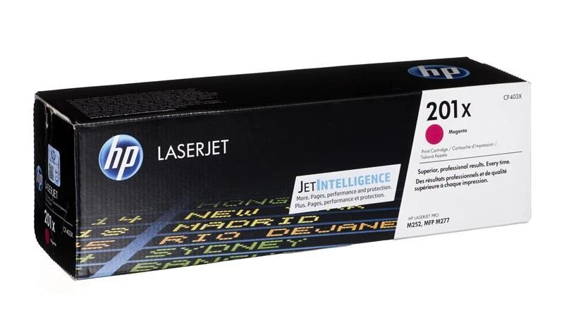 Hewlett Packard (HP) HP 201X High Yield Magenta lazerinis dažų kasetė, 2300 puslapių, skirta HP Color LaserJet 277, Pro M252