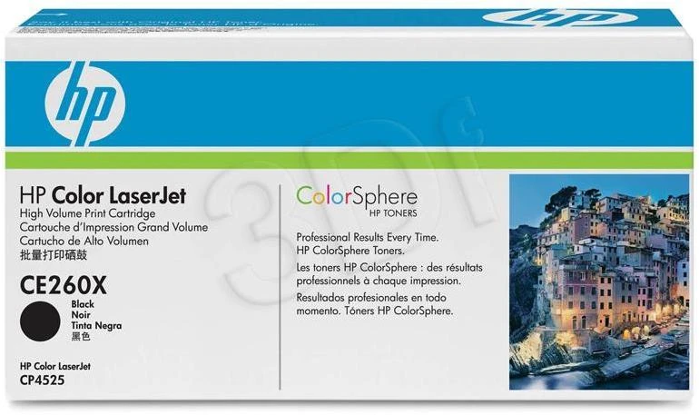 Hewlett Packard (HP) HP Color Laserjet CP4525 series Toneris Juodas (17.000 pages)