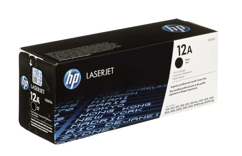 Hewlett Packard (HP) HP 12A Juodas Toneris Cartridge, 2000 pages, for LaserJet 1010,1012,1015,1018,1020,1022,3015,3020,3030,3050,3052,3055
