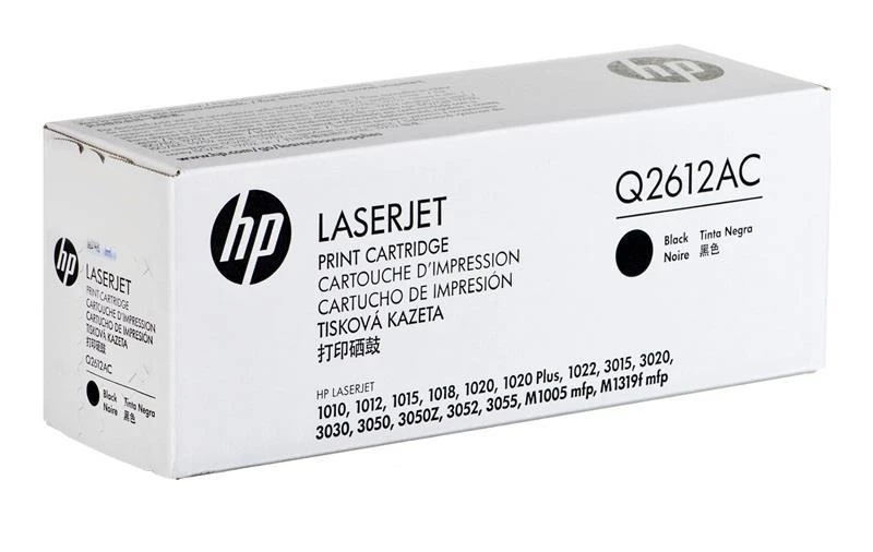 Hewlett Packard (HP) HP Q2612A cartridge, juodas