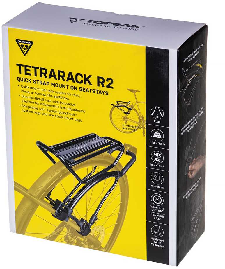 Galinė dviračių bagažinė Topeak TetraRack R2