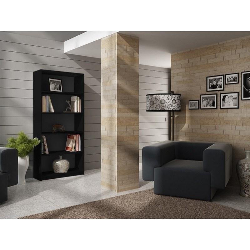 Top E Shop Knygų Lentyna - Topeshop R80 Juoda