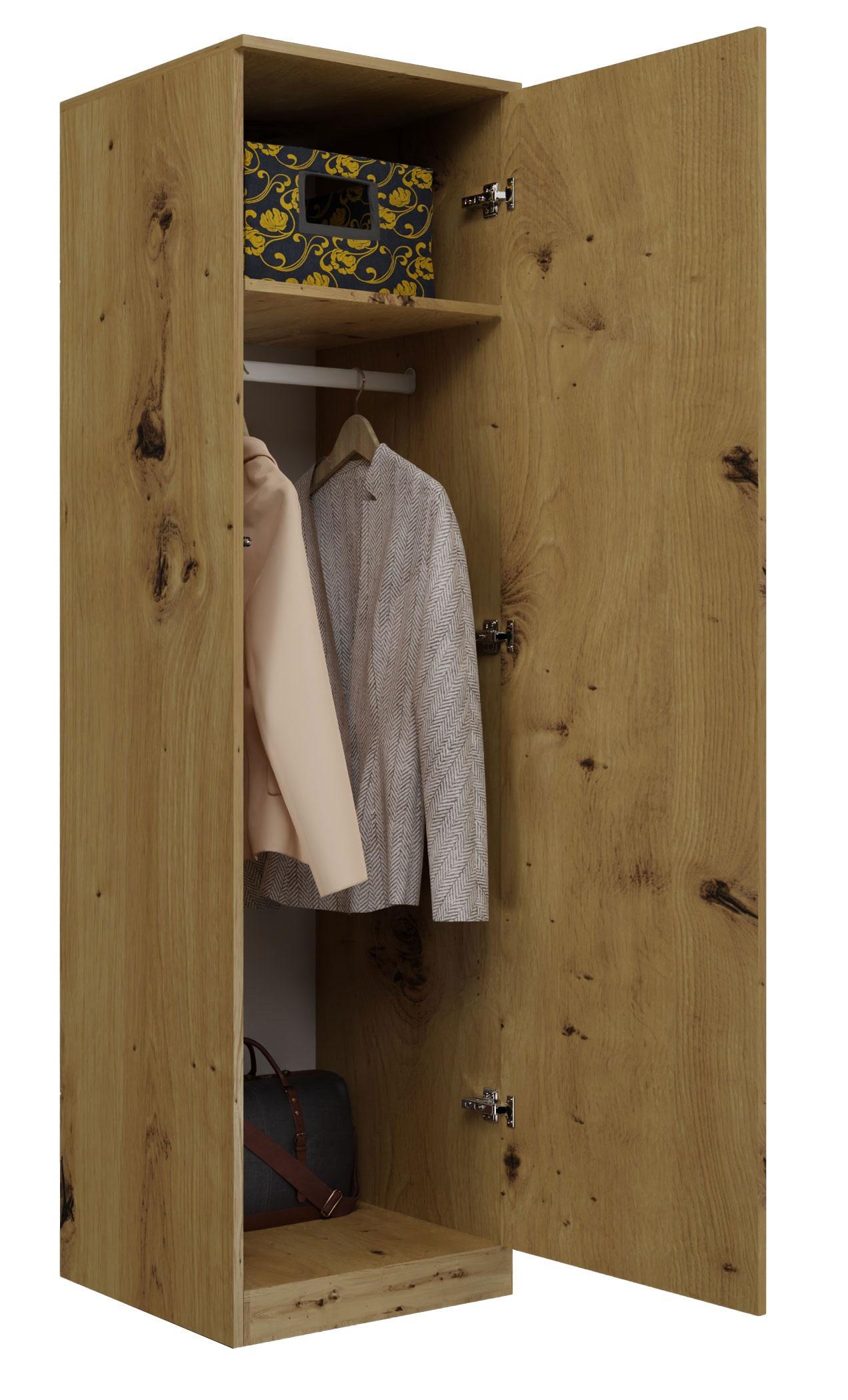 Top E Shop Miegamojo Spinta - Topeshop SD-50 Artisan KPL 5 Lentynų Ąžuolo Spinta