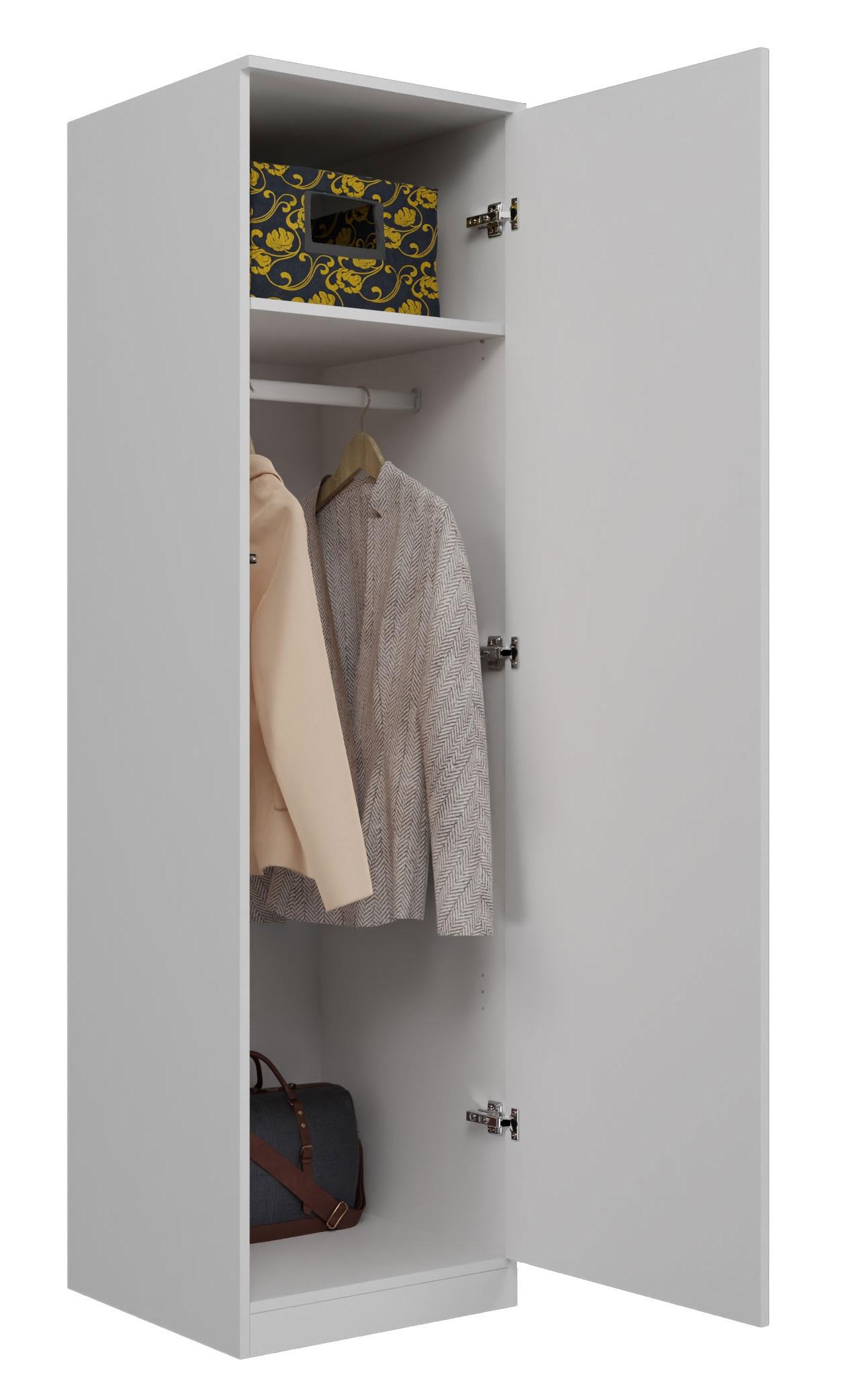 Top E Shop Miegamojo Spinta - Topeshop Sd-50 Biel Kpl, Balta