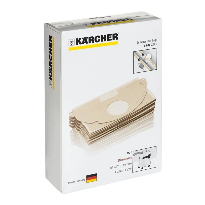 Kärcher popieriniai filtro maišeliai (5 vnt.)