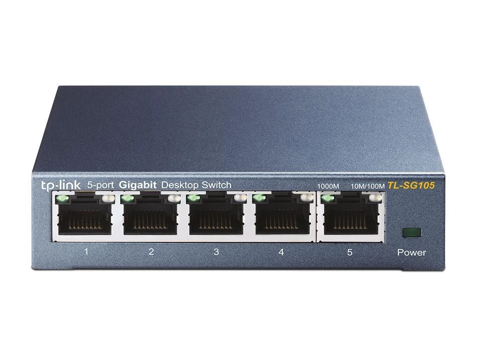 Šakotuvas Komutatorius TP-LINK, 5-port, metalinis korpusas, juodas / TL-SG105