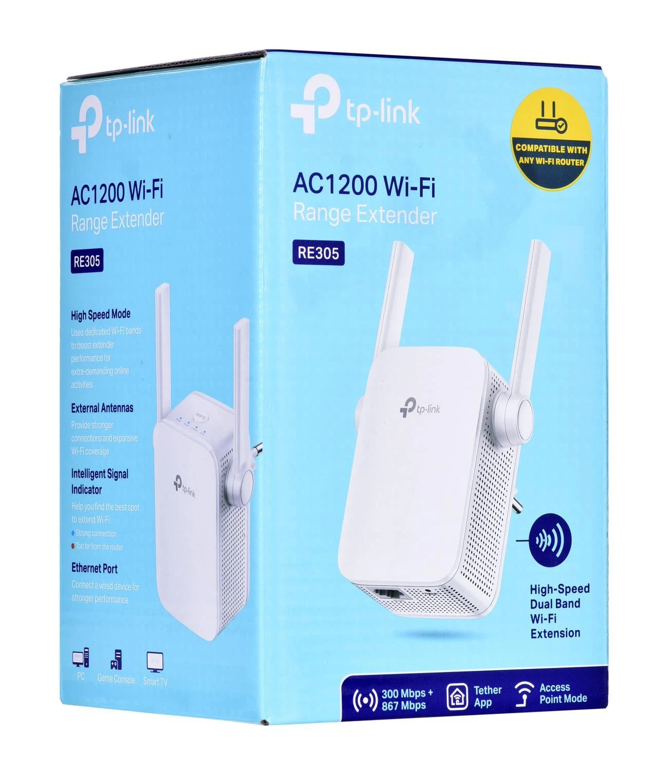 Signalo stiprintuvas TP-Link AC1200 Wi-Fi Range Extender