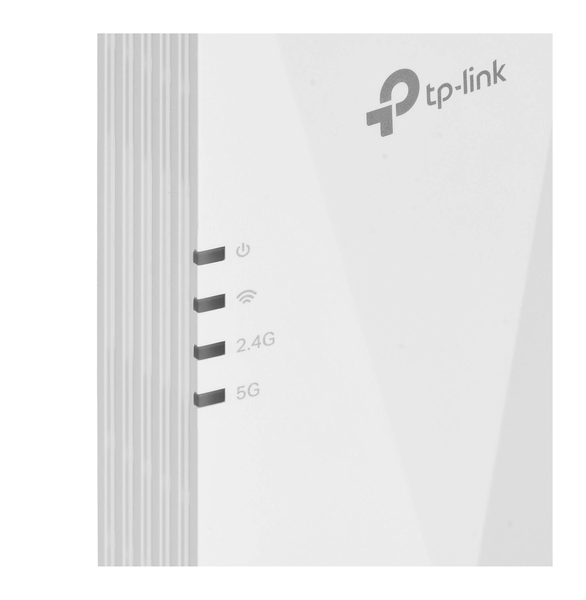 Maršrutizatorius TP-LINK | AX3000 Mesh WiFi 6 ilgintuvas | RE700X | 802.11ax | Tinklo palaikymas: Taip | 2402+574 Mbit/s | Ethernet LAN (RJ-45) jungtys: 1 | Nėra mobiliojo plačiajuosčio ryšio | MU-MiMO: Ne | Antenos tipas: 2 vidinės