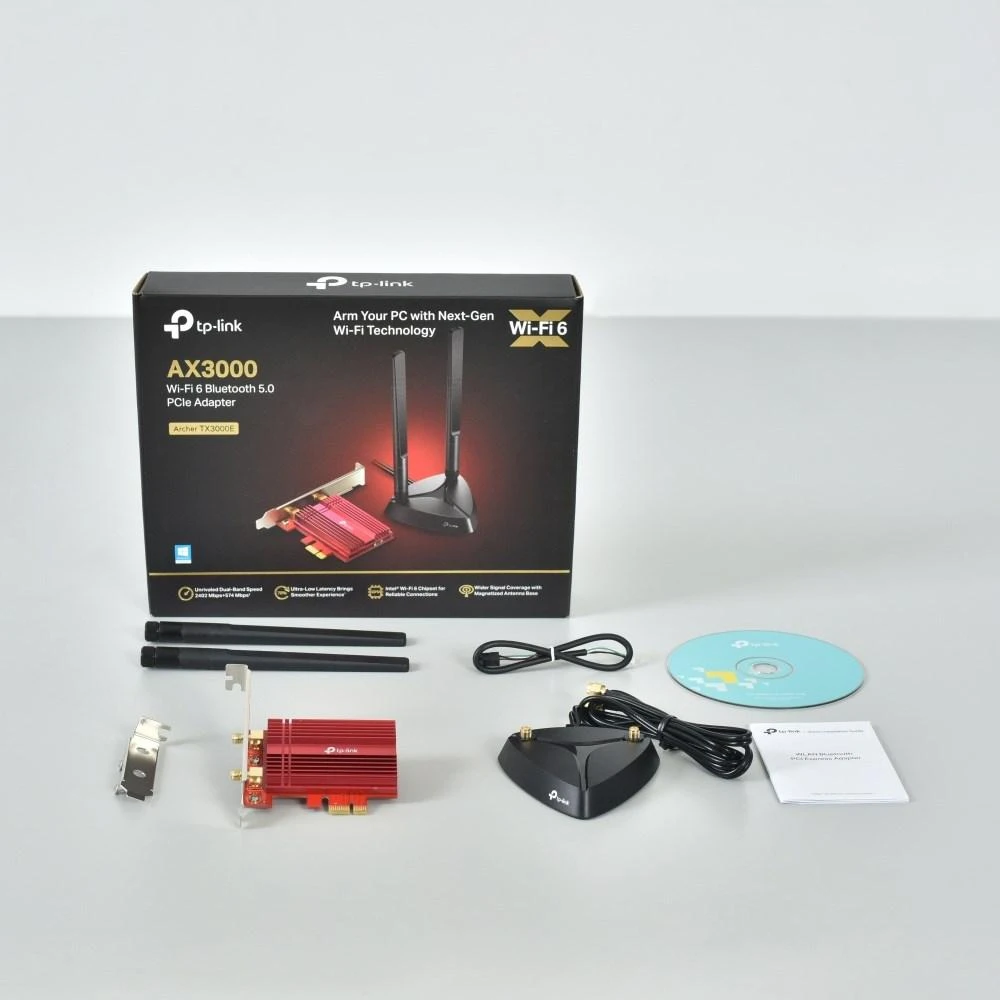 TP-LINK Archer TX3000E WLAN / Bluetooth 2402 Mbit/ai Vidinis