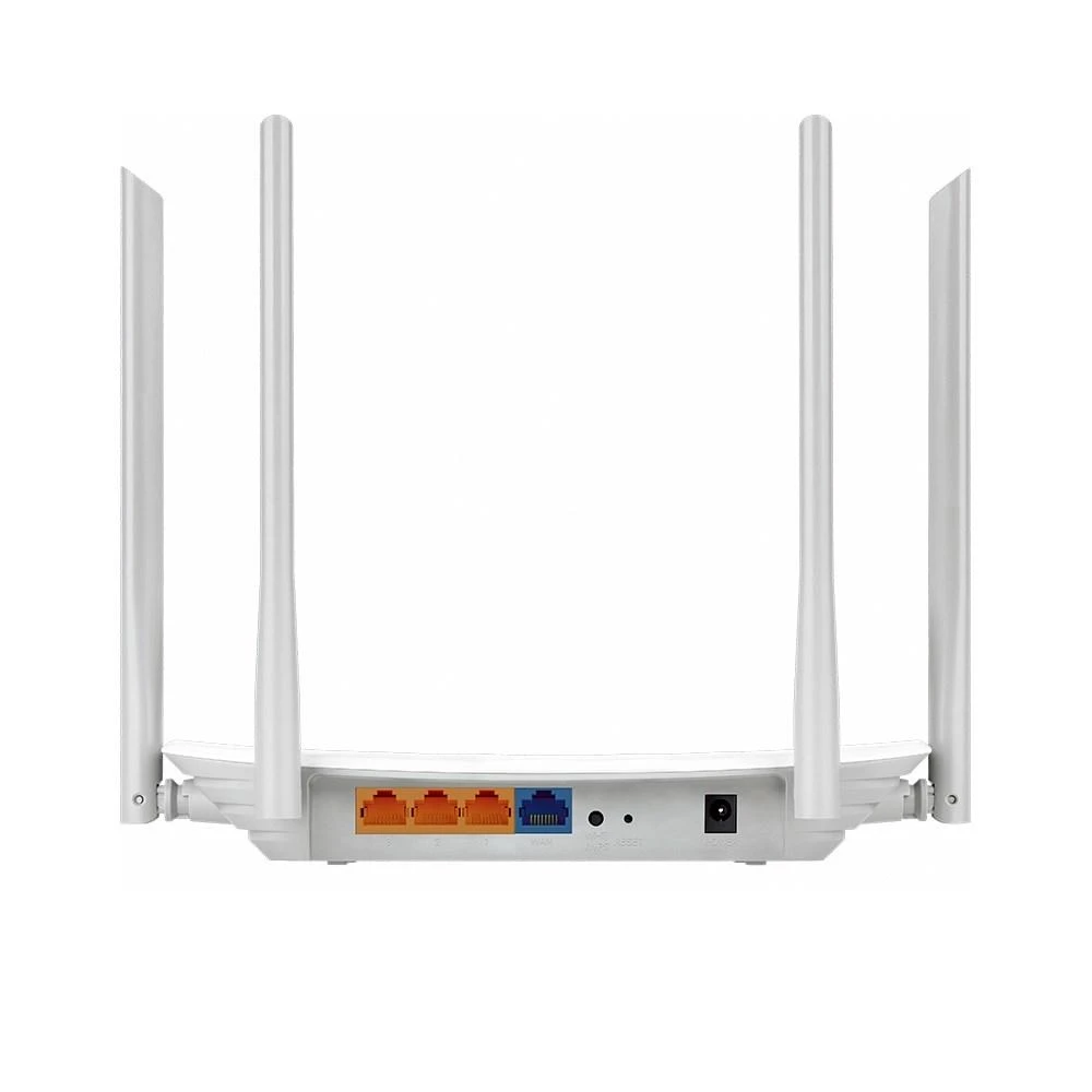 TP-LINK | AC1200 belaidis dviejų dažnių gigabito maršrutizatorius | EC220-G5 | 802.11ac | 300+867 Mbit/s | 10/100/1000 Mbit/s | Ethernet LAN (RJ-45) jungtys 3 | Mesh palaikymas: Ne | MU-MiMO: Ne | Nėra mobiliojo plačiajuosčio ryšio | Antenos tipas: 4 išorinės