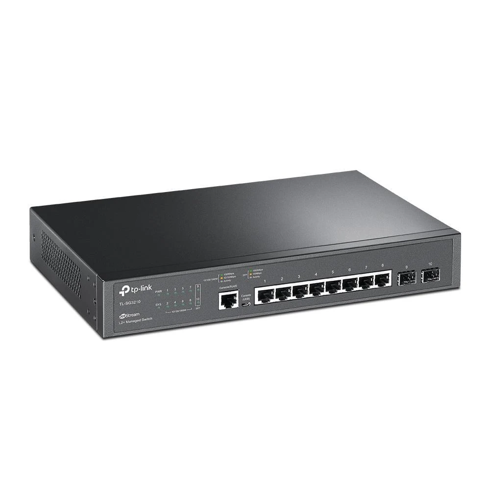 Tinklo Įranga - TP-LINK SG3210 8-Port 1Gbps L2+ L3 Jungiklis