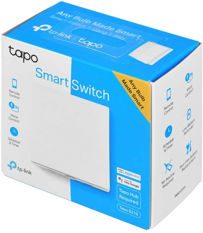 TP-LINK išmanusis šviesos jungiklis „Tapo S210“ (TAPO S210)