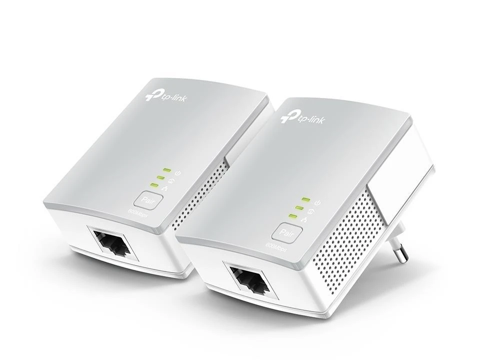 TP-LINK AV500 Nano Powerline Ethernet adapterio rinkinys, itin kompaktiškas dydis, 500 Mbps Powerline duomenų perdavimo sparta, 100 Mbps Fast Ethernet, HomePlug