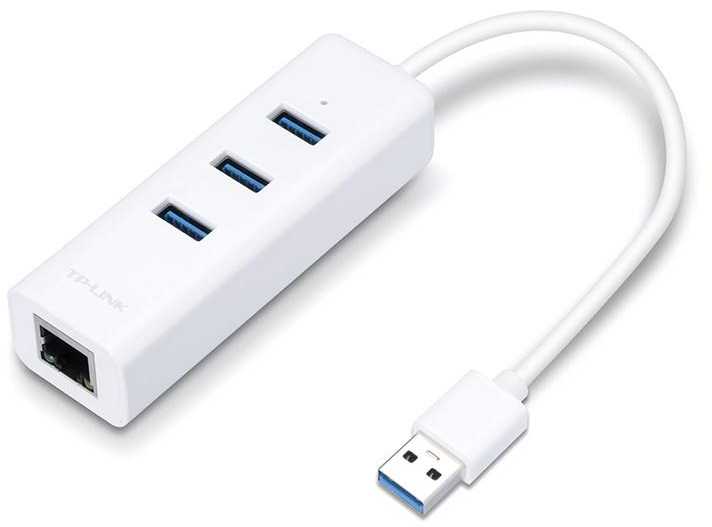TP-Link UE330 nešiojamojo kompiuterio doko stotis / prievadų replikatorius Laidinis USB 3.2 Gen 1 (3.1 Gen 1) Type-A Balta