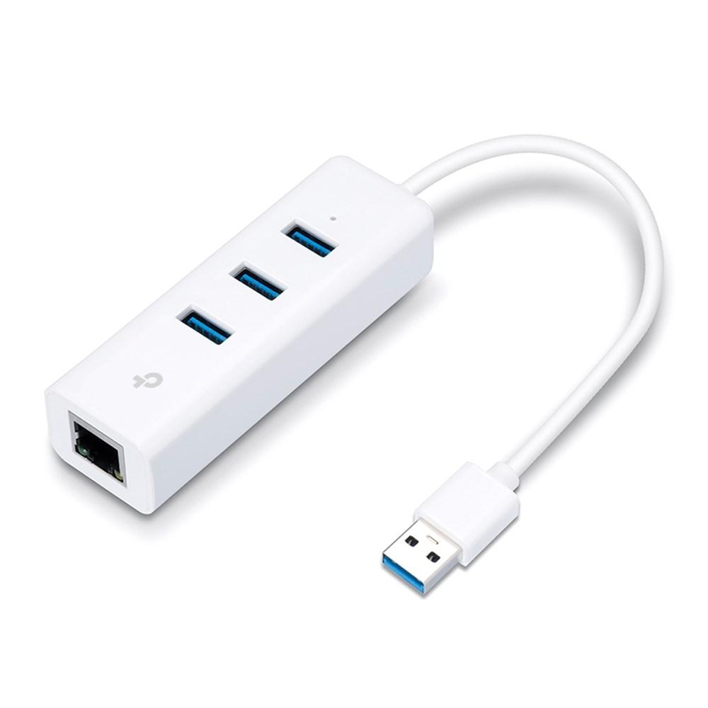 TP-Link UE330 nešiojamojo kompiuterio doko stotis / prievadų replikatorius Laidinis USB 3.2 Gen 1 (3.1 Gen 1) Type-A Balta