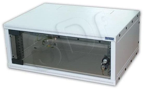 TRITON 19" vientisa spintelė 9U/400mm – išdėstyta PLOKŠČIAUS PAKUOTĖS