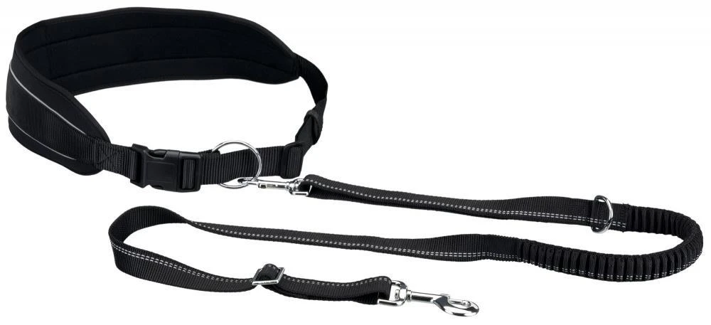 TRIXIE Juosmens diržas su pavadėliu, paminkštintas neoprenu, diržas 70-130 cm-9 cm