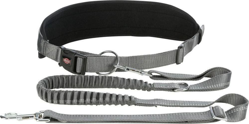 TRIXIE Juosmens diržas su pavadėliu, paminkštintas neoprenu, diržas 70-130 cm-9 cm