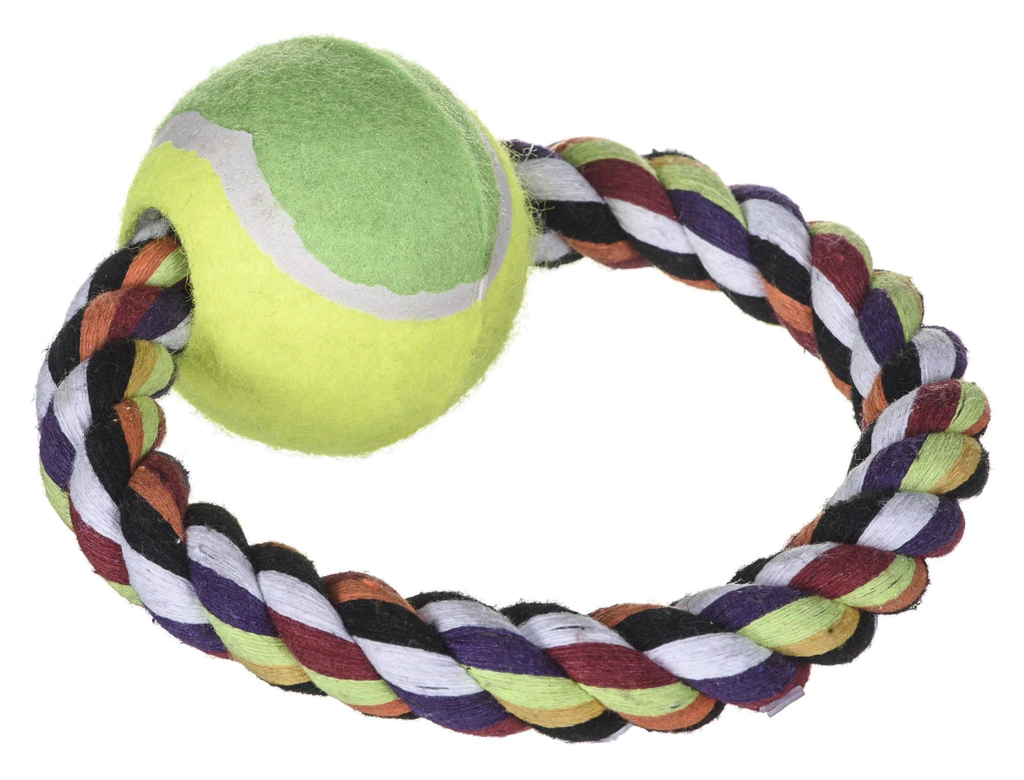 Trixie Žaislas Kamuolys teniso su virviniu ratu 18cm/6.4cm