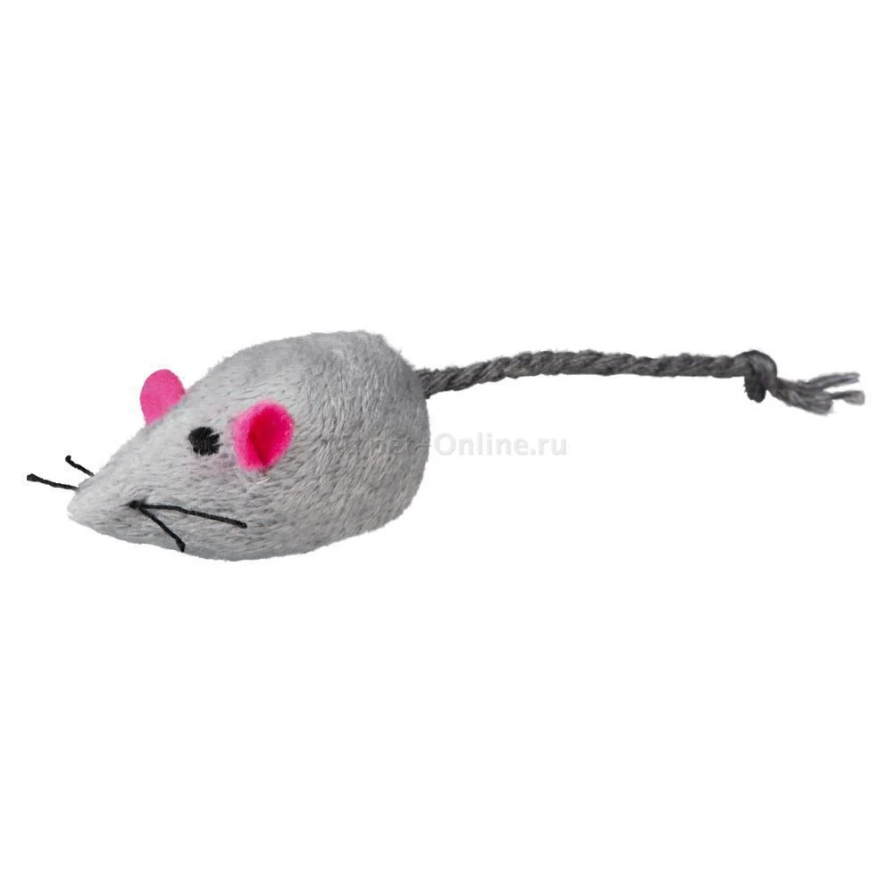TRIXIE Pelė, pliušas, su kačių mėta, 5 cm