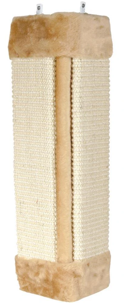 TRIXIE Draskyklė kampams, sizalis-pliušas, su kačių mėta, 23x49 cm, natural-smėlio