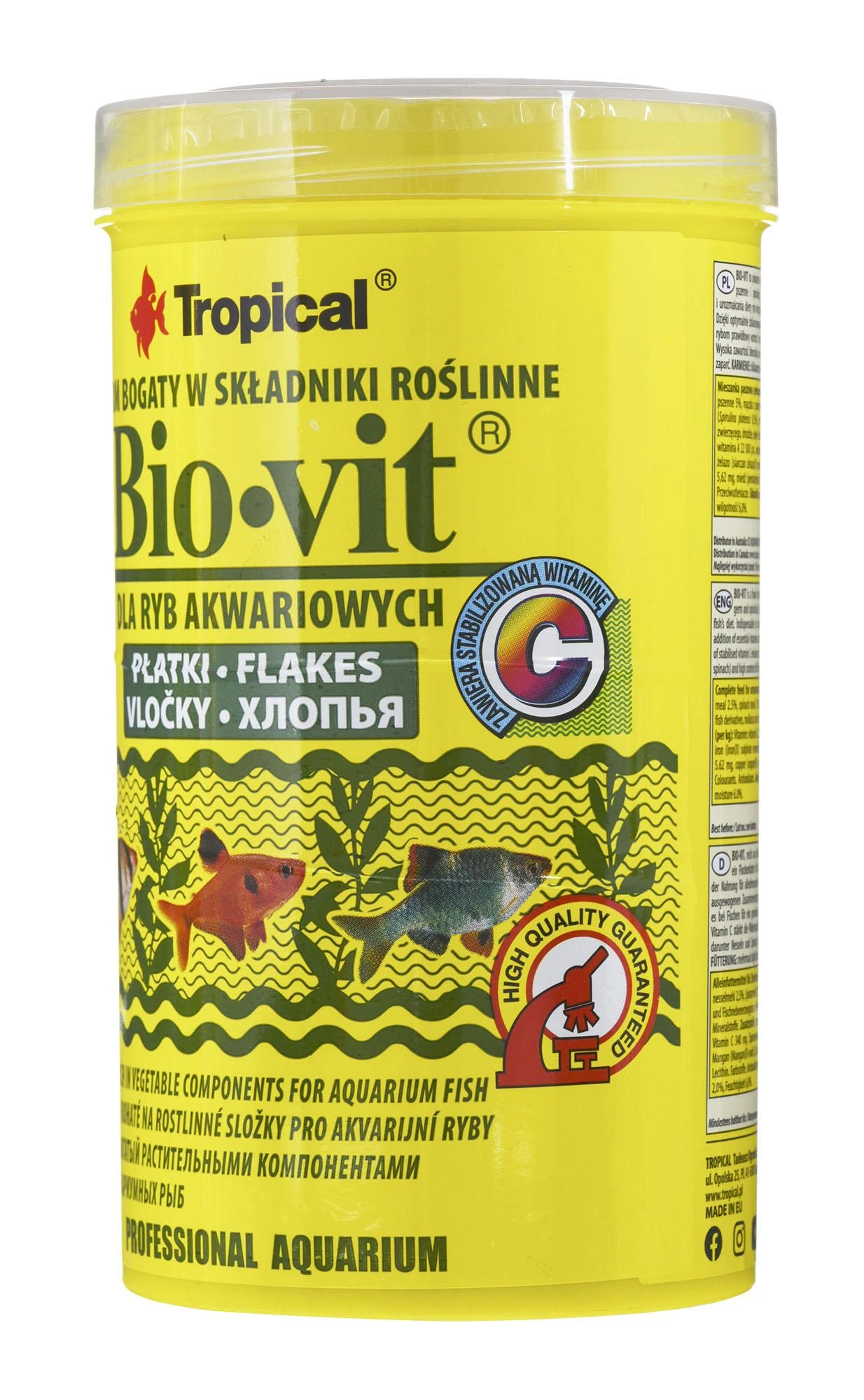 TROPICAL Bio-Vit - maistas akvariumo žuvims - 500 ml/100 g
