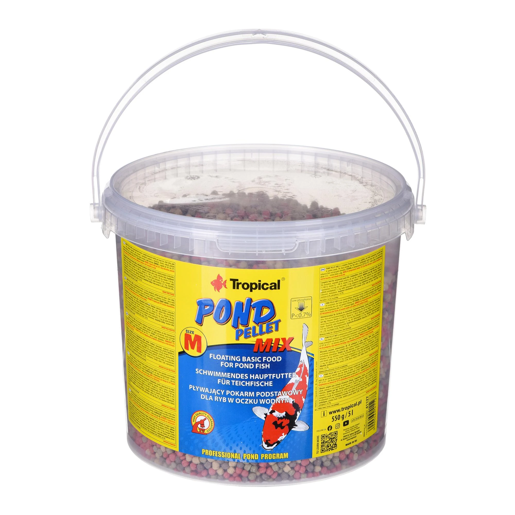 Tropical Tropinių žuvų maisto tvenkinių granulių mišinys 5L (41121)