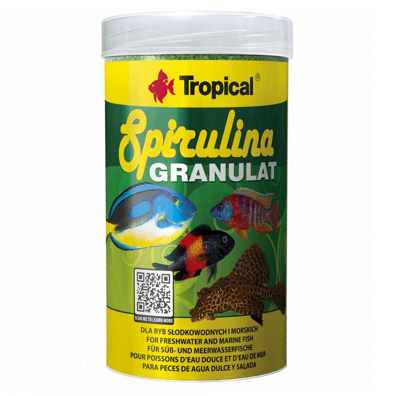 TROPICAL Spirulina granulate food for aquarium fish 100 ml / 44 g