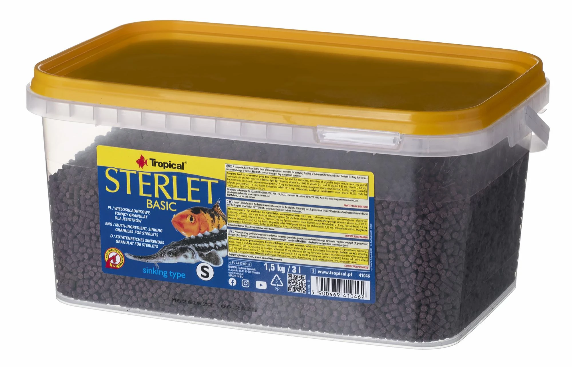 Tropical Tropinės sterletės „S“ 3l/1500g