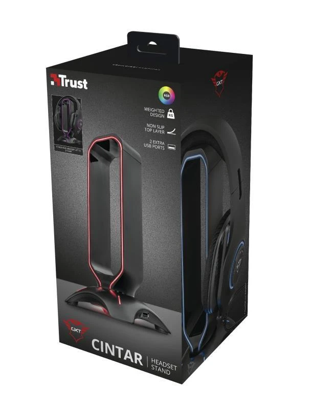 Ausinių stovas Trust GXT 265 Cintar RGB, 23647